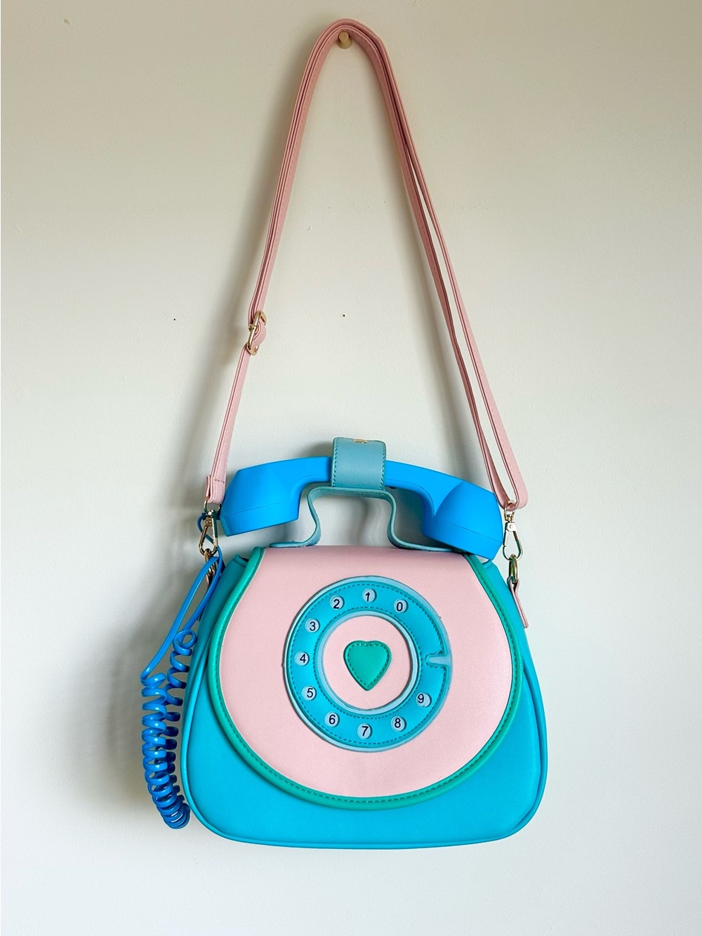 BEWALTZ Ring Ring Convertible Phone Handbag in Mermaizing Blue